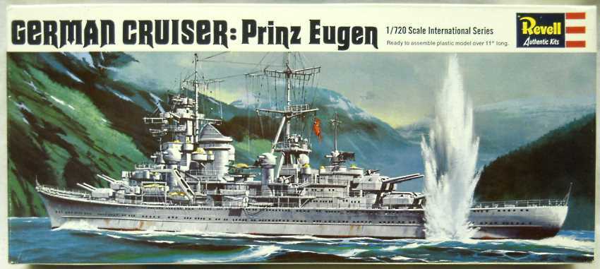 Revell 1/720 German Heavy Cruiser Prinz Eugen - (Hipper Class), H481 plastic model kit